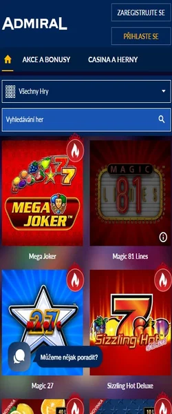 Mobilní admirál online